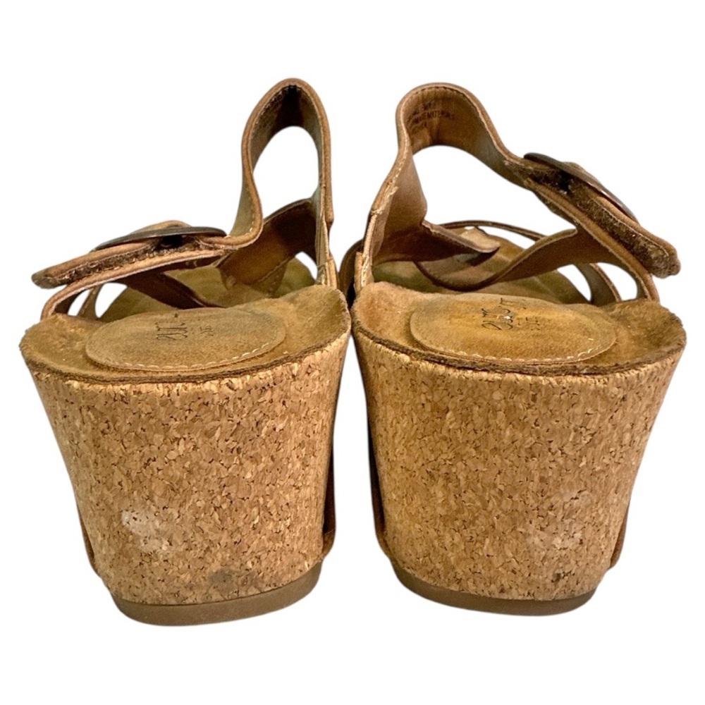 Stylish Tan Strappy Wedge Sandals “Emory” Size 10 - Picture 7 of 11